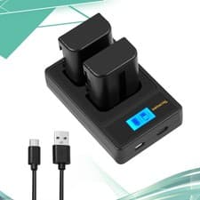 Image of 2X NP-FM500H Battery 2500mAh+Charger For Sony Alpha SLT-A57 A58 A65 A68 A77 A99