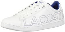 Image of kids boys lacoste carnaby evo 219 1 suj leather trainers white 7-37suj0004080 **