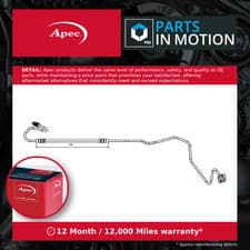 Image of Brake Hose fits PEUGEOT 307 3B, 3E, 3H 1.6 Rear Outer, Left 01 to 09 Hydraulic