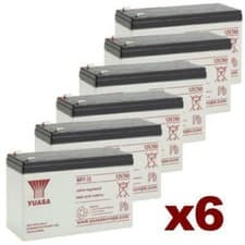 Image of 6 x Yuasa NP7-12 Rechargeable 12v 7Ah Battery Pack Of 6 x Batteries