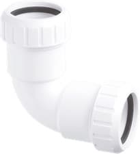 Image of Mcalpine T4L 1.5" 90° Surefit Bend For Waste Pipe Systems Providing Smooth Flow