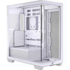 Image of Corsair 3500X Mid-Tower Gaming Case - E-ATX Glass Panels, USB-C, ASUS BTF, White
