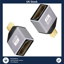 Image of 8K Mini DisplayPort to DisplayPort Adapter 8K@60Hz UHD Video 2 Pack