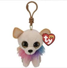 Image of TY BEANIE BOO CHEWEY CHIHUAHUA CLIP KEYRING /BAG CLIP 4" 35242