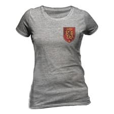 Image of Harry Potter House Gryffindor Ladies Grey Fitted T Shirt Harry Potter Tee