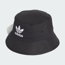 Image of Adidas Originals Mens Black Bucket Hat Fishermans Sun BNWT OSFM