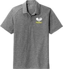 Image of Pickleball Paddles Chest Print Tri Blend Polo Shirt