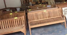 Image of Teak Outdoor Garden Bench ** Potluck Sale **