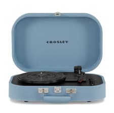 Image of Crosley Discovery "Glacier" Portable Vinyl Record Turntable Bluetooth & Speakers