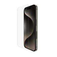 Image of Belkin ScreenForce UltraGlass 2 Treated iPhone 15 Pro Screen Protector, Scratch-