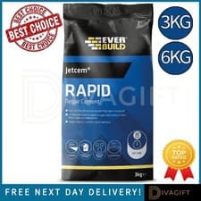 Image of EVERBUILD JETCEM RAPID REPAIR SAND CEMENT MIX FOR DEEP HOLES CRACKS GAPS NEW