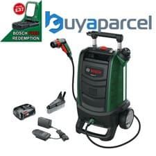 Image of Bosch 18v Cordless Pressure Washer Fontus 2 Cleaner + Brush + 2.5AH Battery Kit