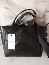Image of Ted Baker Black Leather Bow Handbag . Brand New With Tags