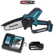 Image of Makita DUC150Z 18V Brushless Pruning Saw 150mm/6" With 1 x 5Ah Battery & Charger