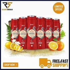 Image of Old Spice Deep Sea 3-in-1 Shower Gel Shampoo 250ml Hair Face Body Wash x6