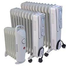 Image of Oil Filled Radiator Portable Electric Heater Thermostat 7 9 11 Fins Column