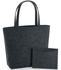 Image of Bagbase Felt Shopper MultiUse Shoulder Handbag Accessory Bag Size M 22L BG721