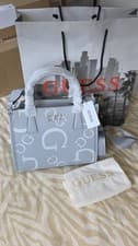 Image of Guess Silvana Grey Tote Bag BNWT Luxury Signature Handbag - RRP £140 + Gift Bag