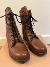 Image of Moda In Pelle Brown Boots Size 5 Brand New
