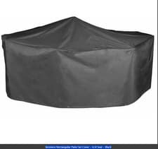 Image of Bosmere Rectangular Patio Set Cover - 6/8 Seat - Black