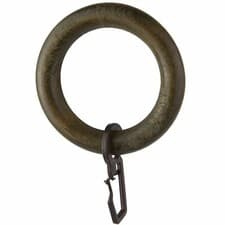 Image of Wooden Curtain Rings 28mm - Multi Colour - Hooks, Clips, Curtain Pole Multi-Buy