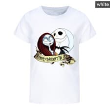 Image of Kids Nightmare Before Christmas Short Sleeve T-Shirt Tee Top Sally T Shirt Gifts