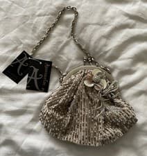 Image of Accessorize Beaded Evening Bag with Chain Strap