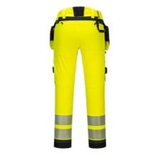 Image of Portwest DX442 Trousers DX4 Hi Vis Detachable Holster Pocket 4 Way Stretch