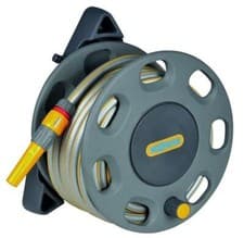 Image of Hozelock 2422 Wall Mounted Garden Reel 15m/49ft Starter Hose Watering Equipment 