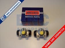 Image of Rear Brake Wheel Cylinder Pair Fits Citroen Xsara Picasso & Berlingo Borg & Beck