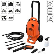 Image of Black+Decker BEPW1700L Pressure Washer for Cleaning Task 1700w 125 Bar