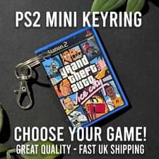 Image of PlayStation 2 PS2 Keyring – Choose Your Game – Mini Replica Case Retro Xmas Gift