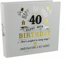 Image of Signography 40th Birthday Photo Album 4x6 (FL29940)