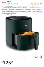 Image of Tefal Easy Fry Max 5L Air Fryer Forest, for  6 people, digital panel, 10 program