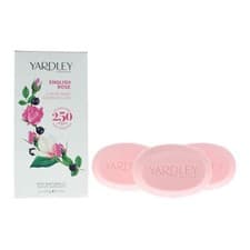 Image of Yardley English Rose 3 Piece Gift Set: 3 x Soap 100g For Women