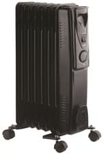 Image of Kingavon 7-Fin 1.5kW Oil Filled Radiator | Black Slimline | BB-OR110