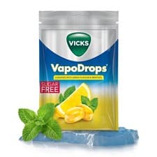 Image of Vicks Vapo Drops Lemon & Menthol Sugar Free with Eucalyptus Oil 72g