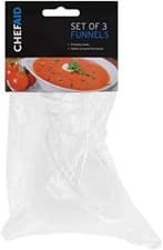 Image of Chef Aid White Plastic Funnels, Set of 3