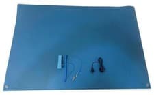 Image of 300mm x 900mm ESD Rubber Bench Mat, Blue - CQ-ESD-MAT-2X3