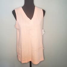 Image of NWT Karen Neuburger Women's Pajamas Pastel Pink V-Neck Sleeveless Size: Medium