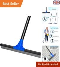 Image of Versatile Floor Squeegee - 45 cm Rubber Blade & Lightweight Adjustable Design