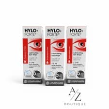Image of 3x Hylo-Forte Lubricating Dry Eye Relief Drops 7.5 ml Pack of 3
