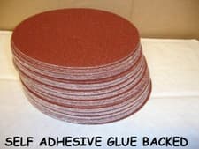 Image of 150mm Self Adhesive Sanding Disc Glue 40 60 80 120 180 240 320 400 800 1000 Grit