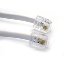 Image of 15m RJ11 to RJ11 ADSL Cable BT Broadband Modem DSL Sky Telephone Line Lead Phone
