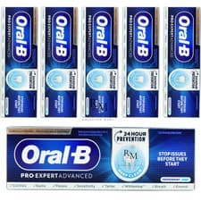 Image of 6 x 75ml Oral B Pro-Expert Advanced Toothpaste DEEP CLEAN Peppermint- FREE POST