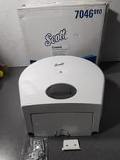 Image of Scott Control Toilet Tissue Dispenser Centrefeed Roll White Jumbo 7046