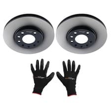 Image of 2x Front Brake Discs Left & Right for Opel Astra G T98 H A04 Zafira 98-15 569060