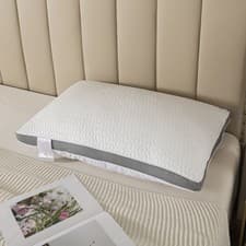 Image of Cooling Pillow 1400g extra filling 320 gsm cover cotton reverse 5cm Gusset