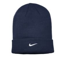 Image of Nike Team Beanie Cuffed Knit Sports Hat, Dri-Fit Acrylic Winter Watch Cap