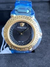 Image of Brand New Original Versace Greca Twist Ladies Gold Watch Model VE6I00523